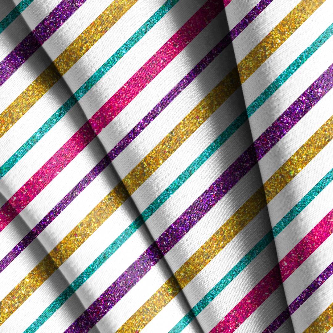 Glitter Stripes Seamless Design
