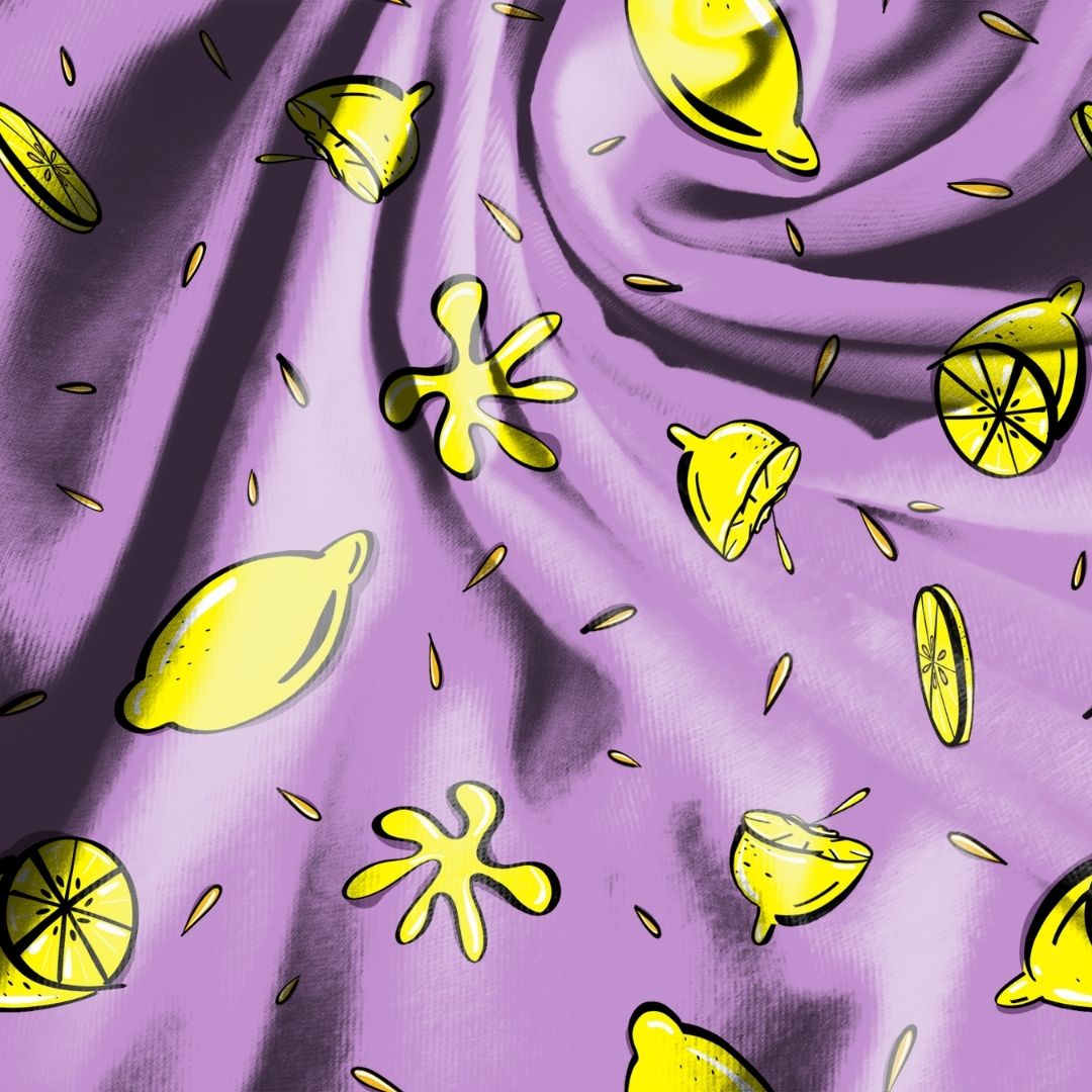 Lemons Seamless Digital Pattern