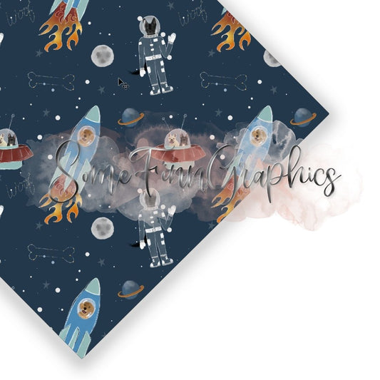 Astro Dog Seamless Design