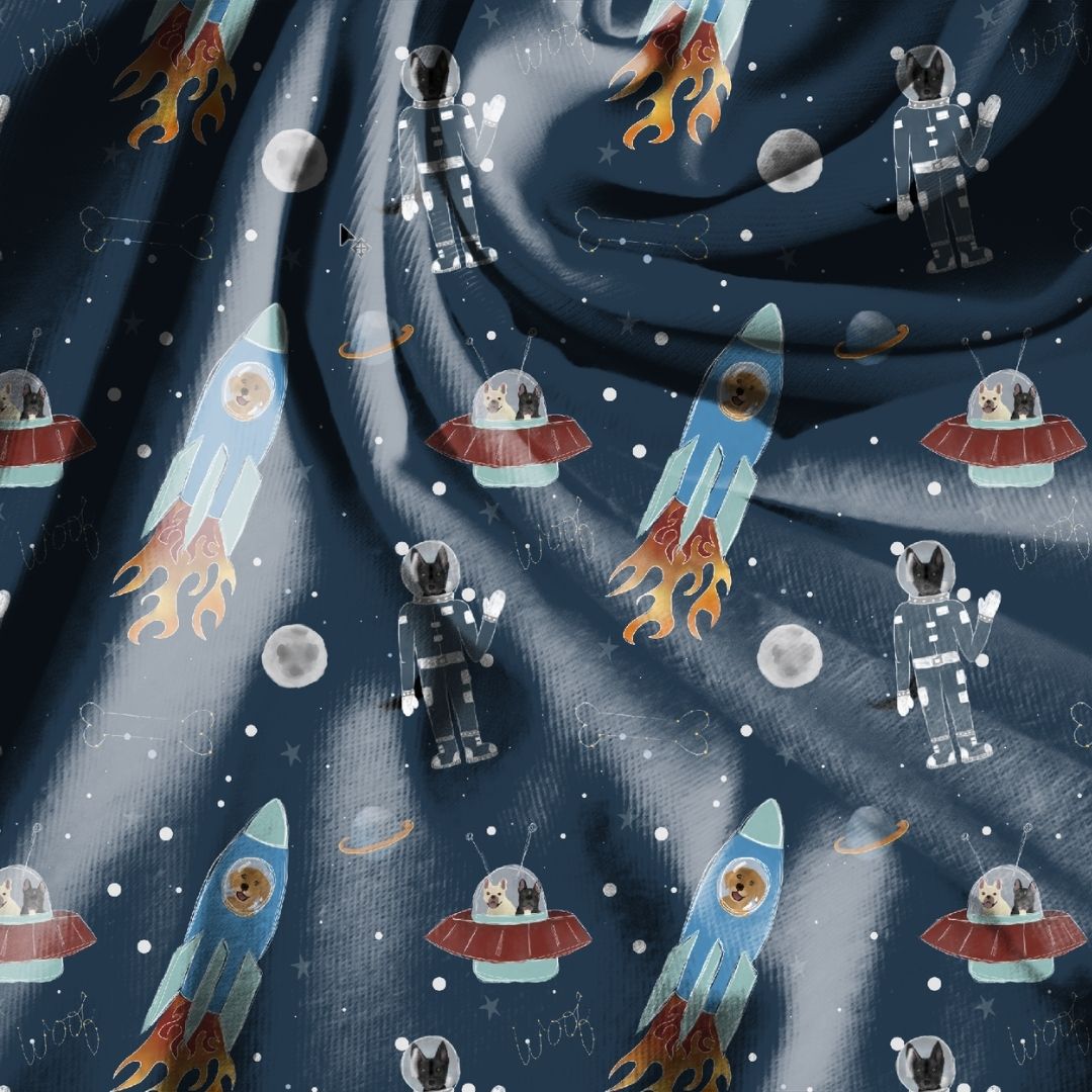 Astro Dog Seamless Design