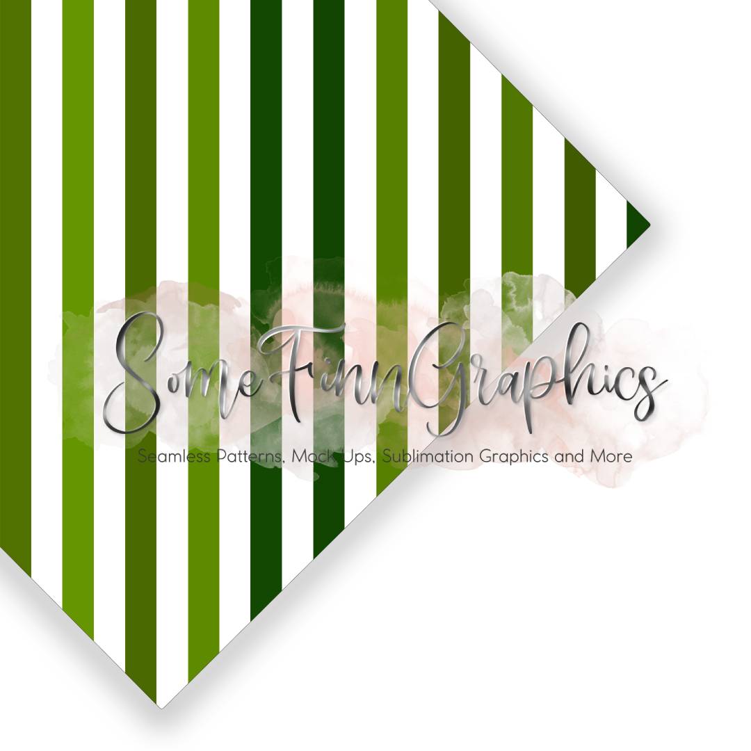 Green Stripes Seamless Design