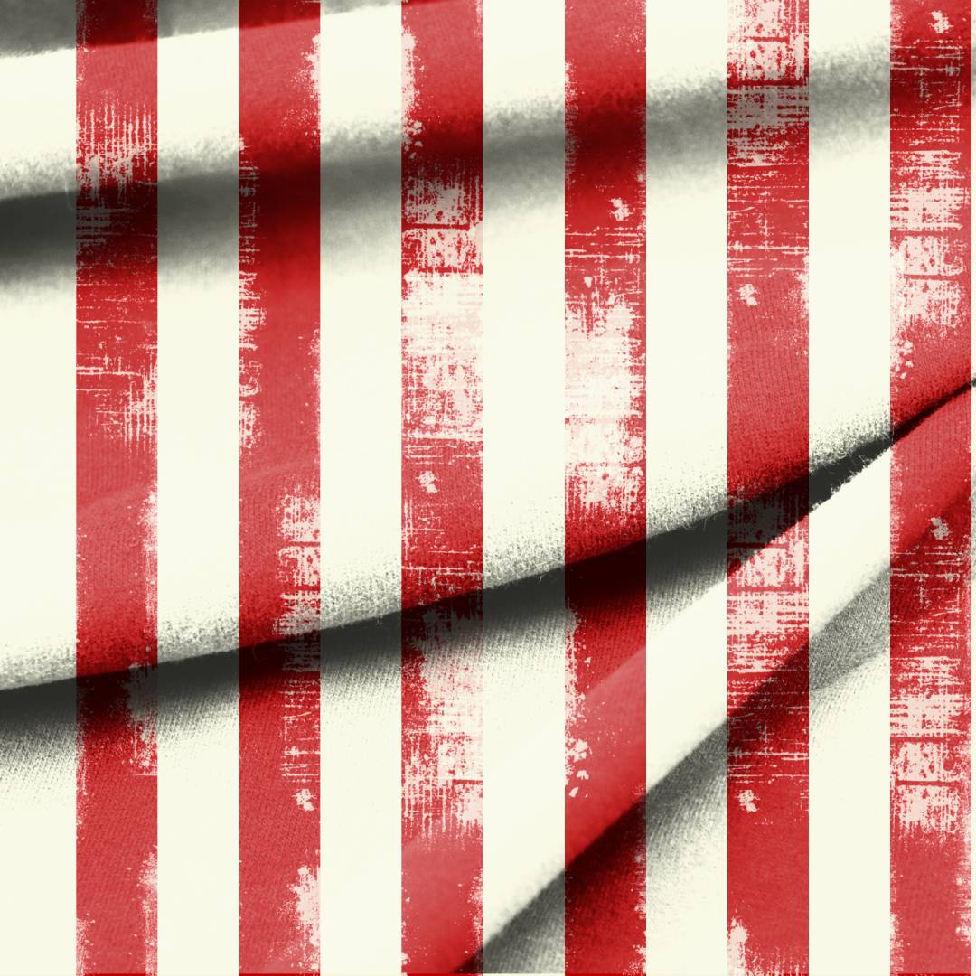 Vintage Christmas Stripes Seamless Design
