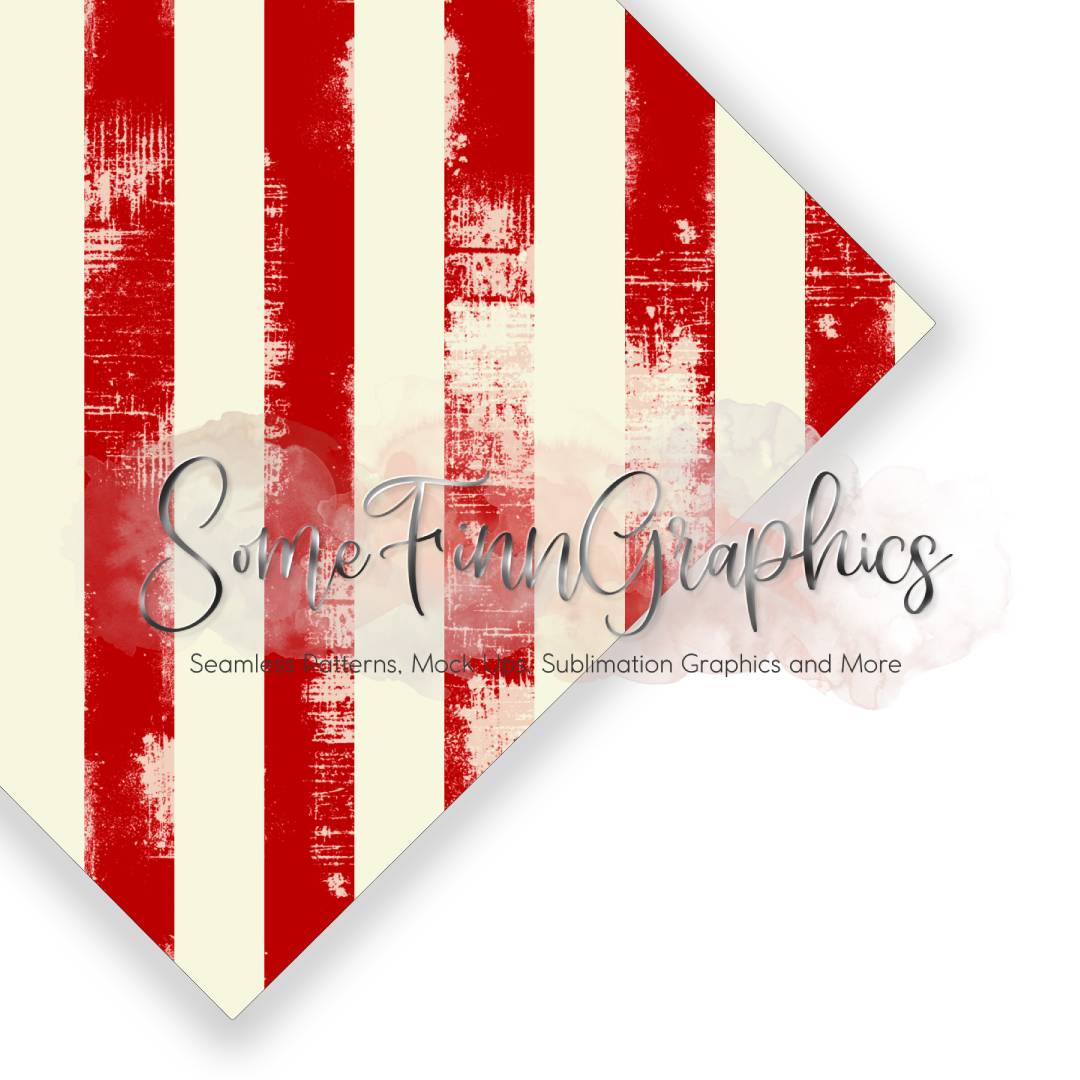 Vintage Christmas Stripes Seamless Design