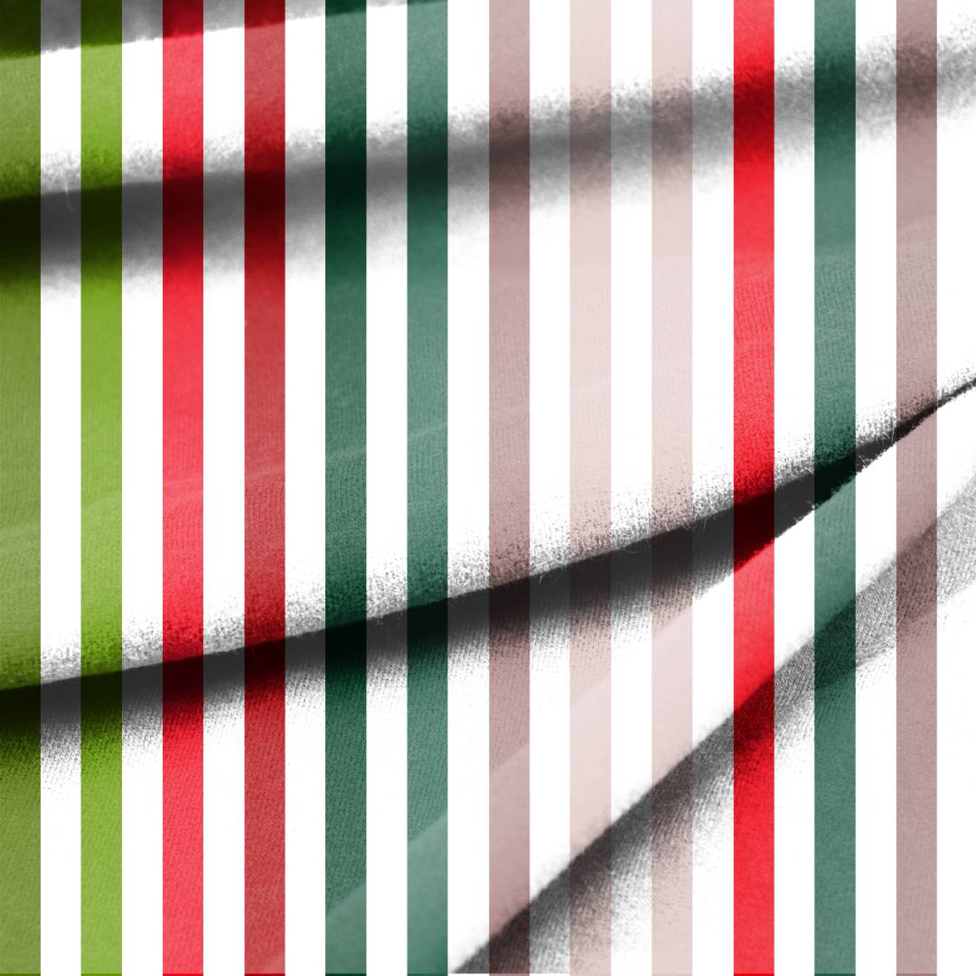 Vintage Christmas Stripes Seamless Design