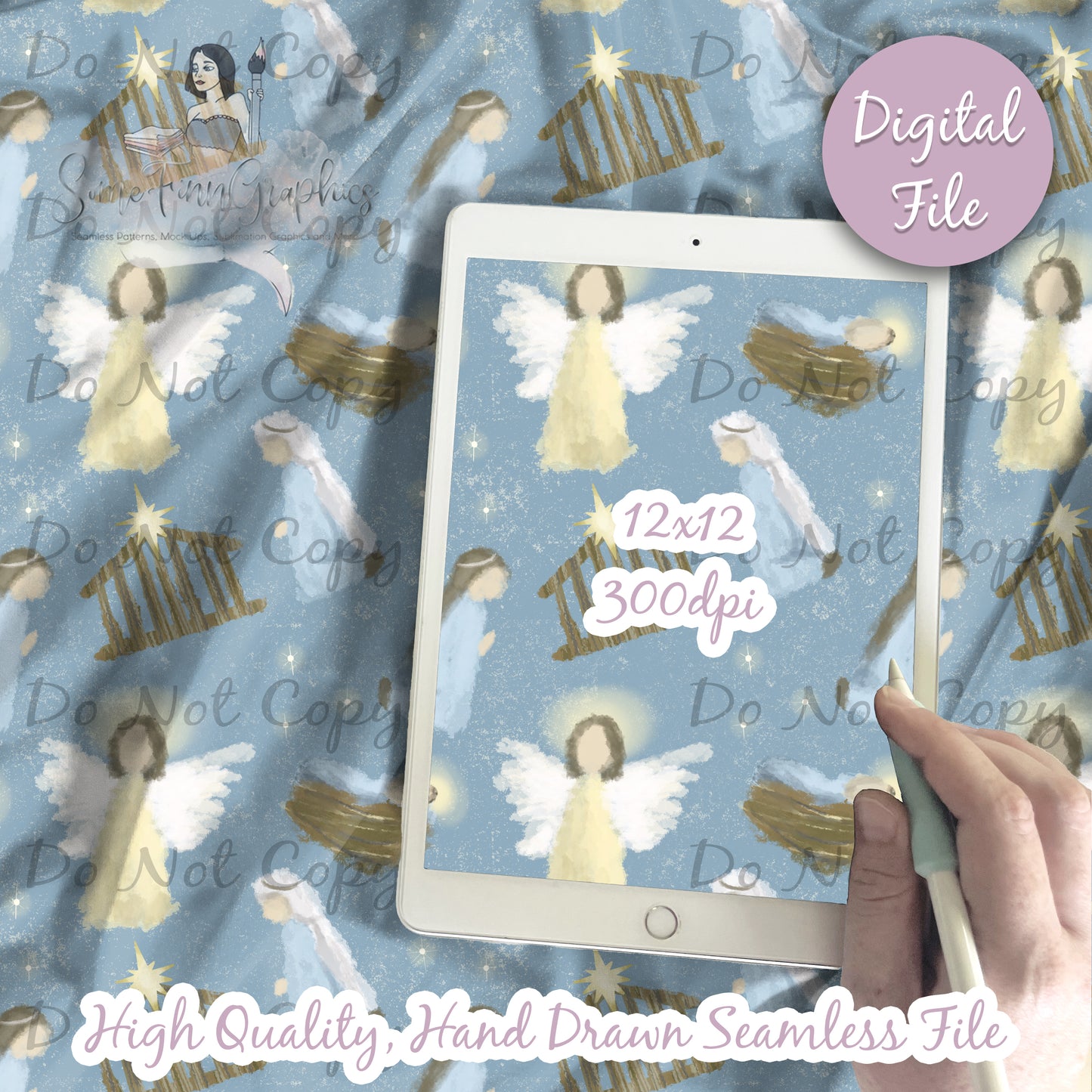 Jesus Nativity Seamless Design