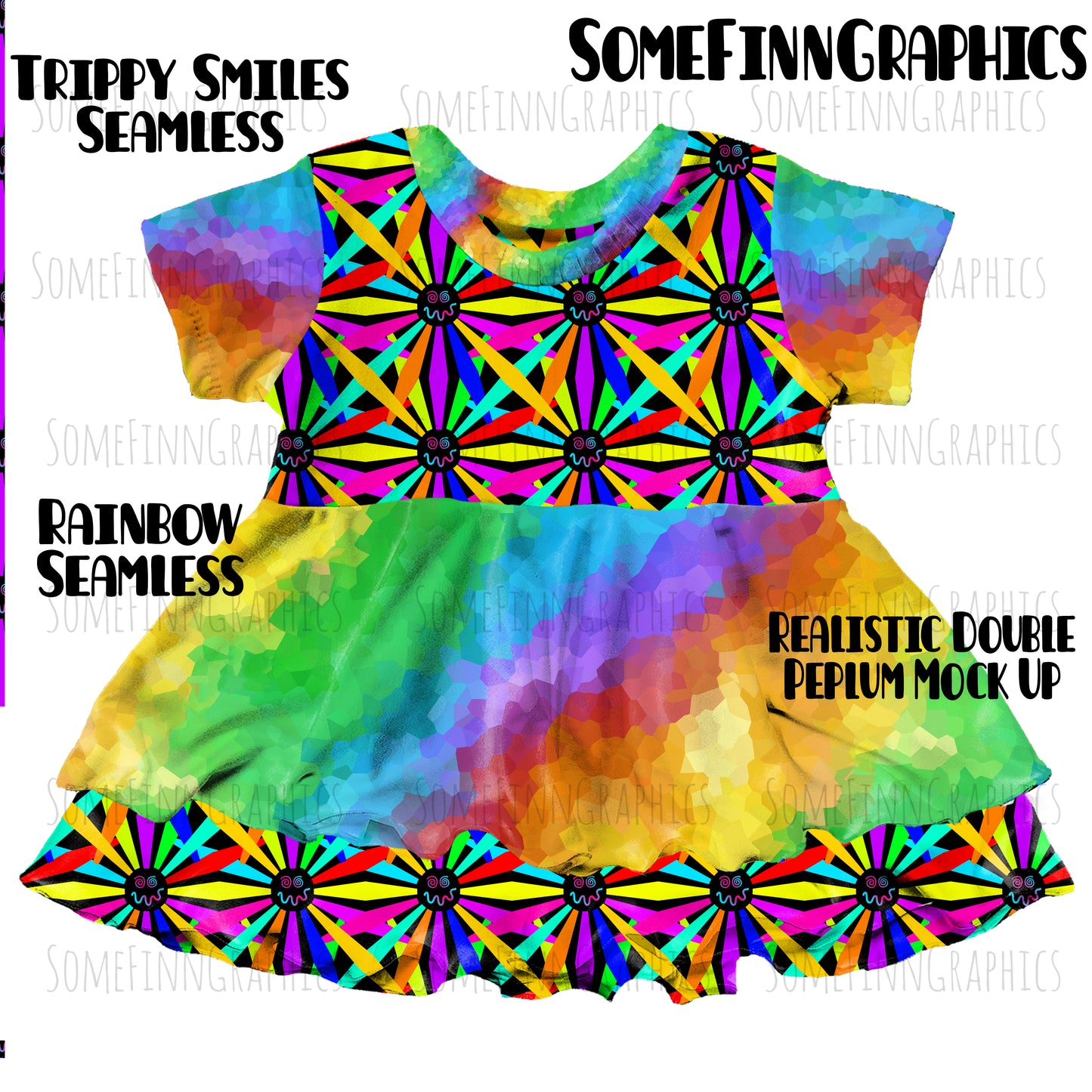 Realistic Double Peplum Mock Up