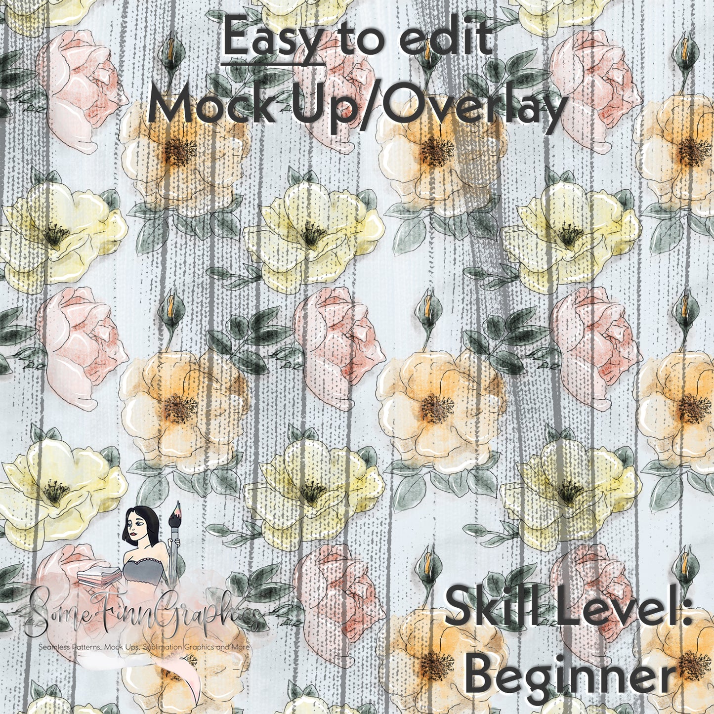 Realistic Ribbed Fabric Mock Up