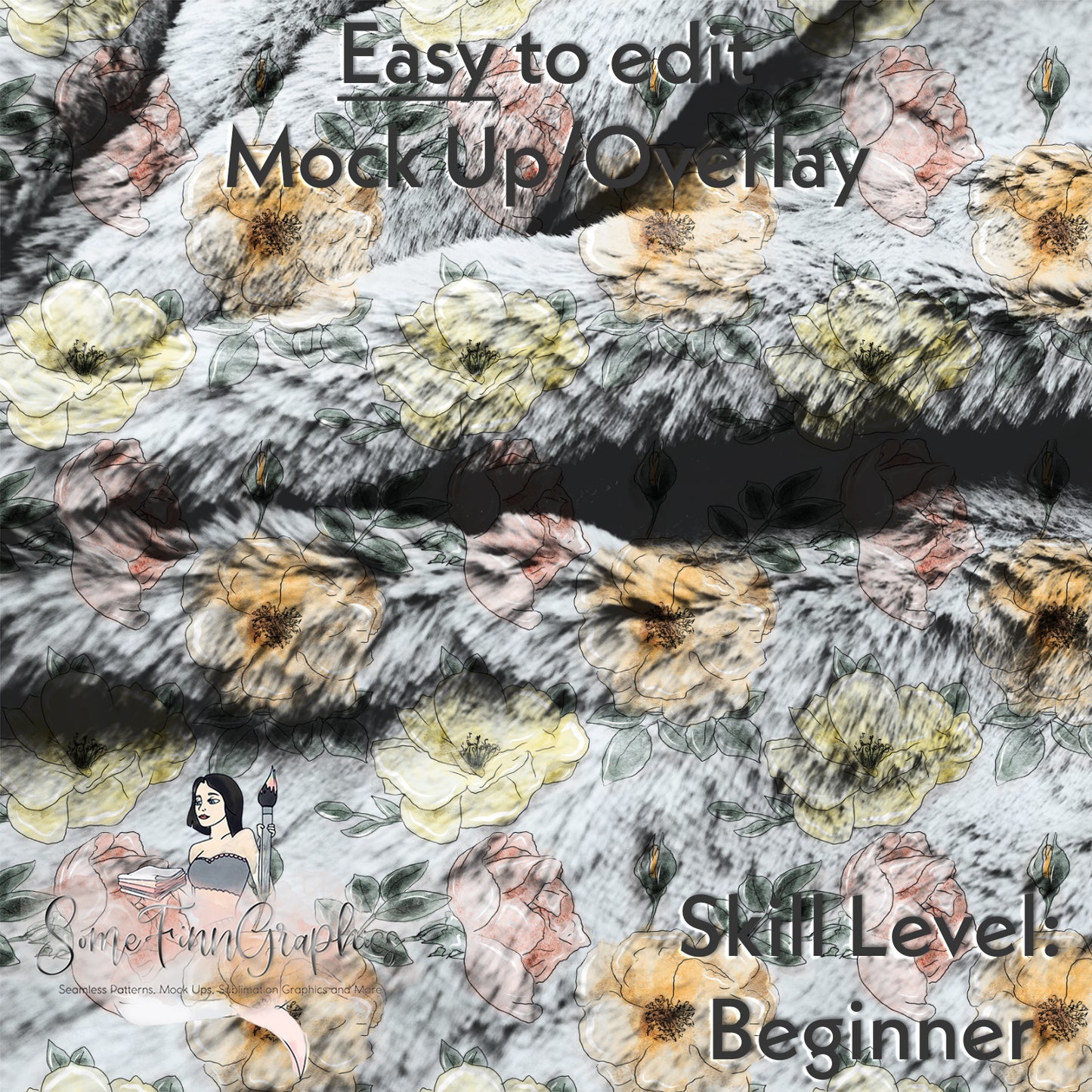 Realistic Minky Fabric Mock Up