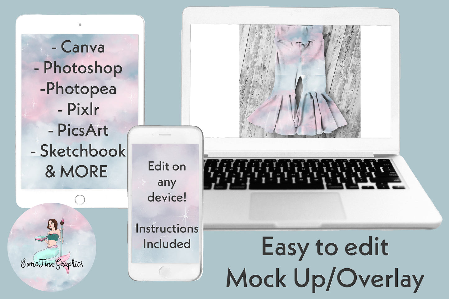 Realistic Bells Mock Up