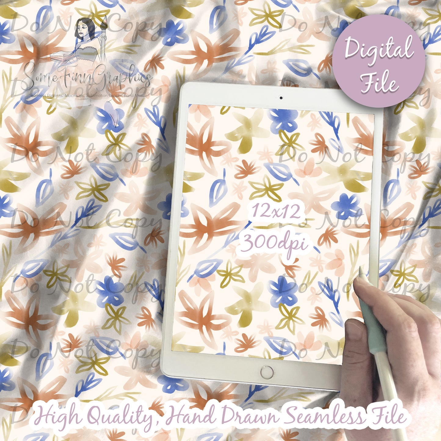 Watercolor Floral Seamless