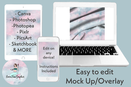 Realistic Ribbed Fabric Mock Up