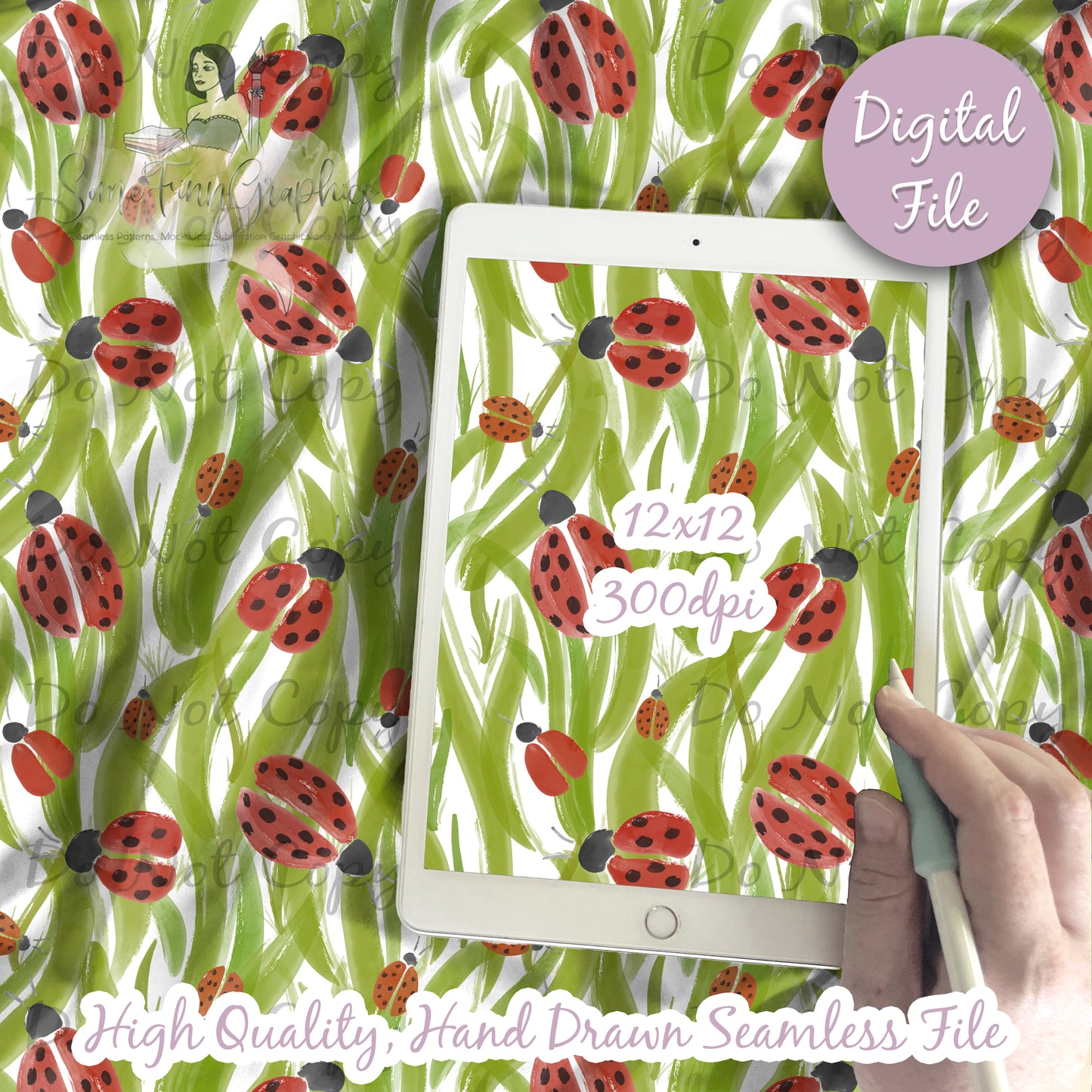 Ladybugs Seamless Design