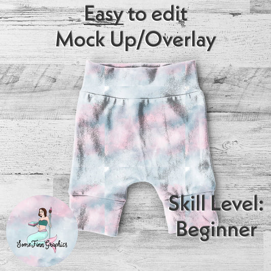 Realistic Harlem Shorts Mock Up