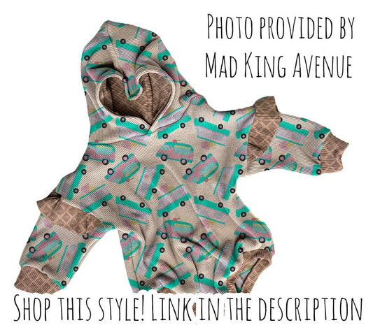 Realistic Hooded Flutter Sweater Romper Mock Up