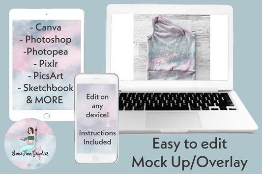 Realistic One Shoulder Top Mock Up