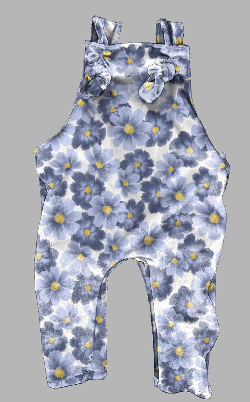 Realistic Velvet Overalls Mock Up