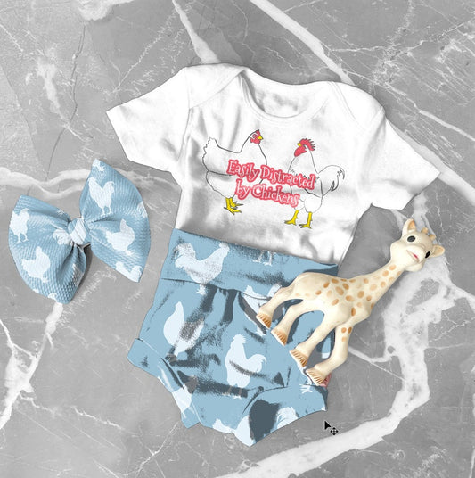 Realistic Bummy and Bow Outfit Mock Up