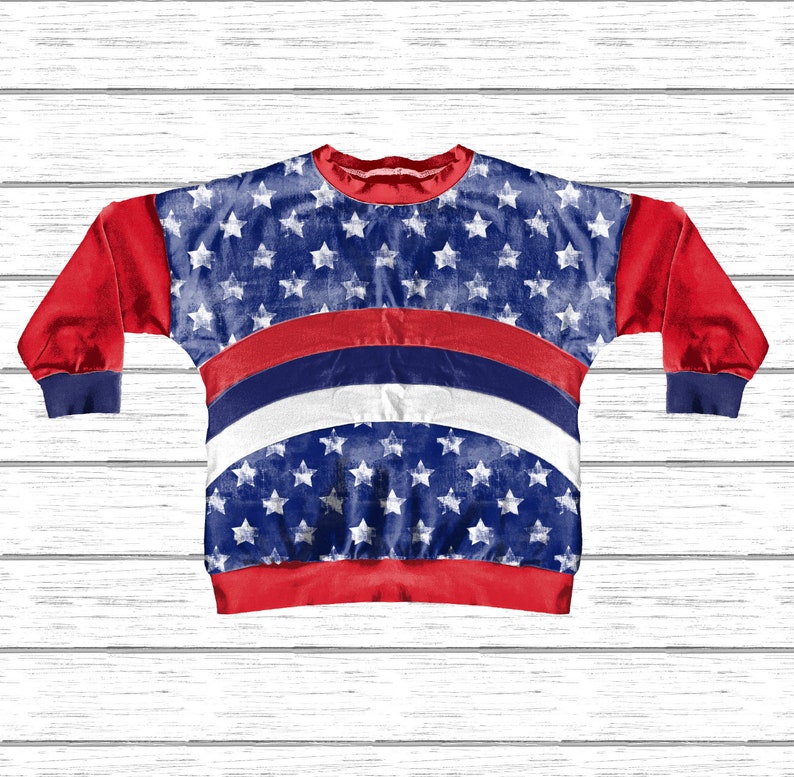 Realistic Rainbow Dolman Sweater Mock Up