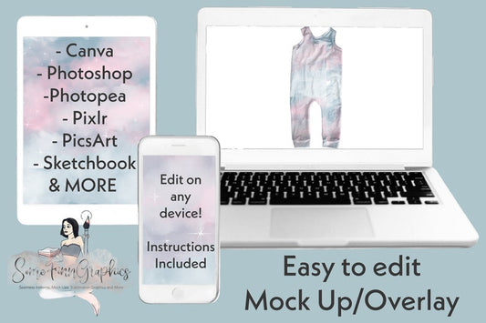 Realistic Sleeveless Romper Mock Up