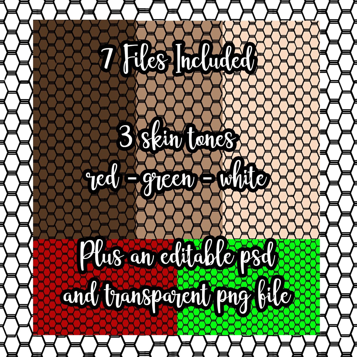Fishnet Seamless Design Bundle