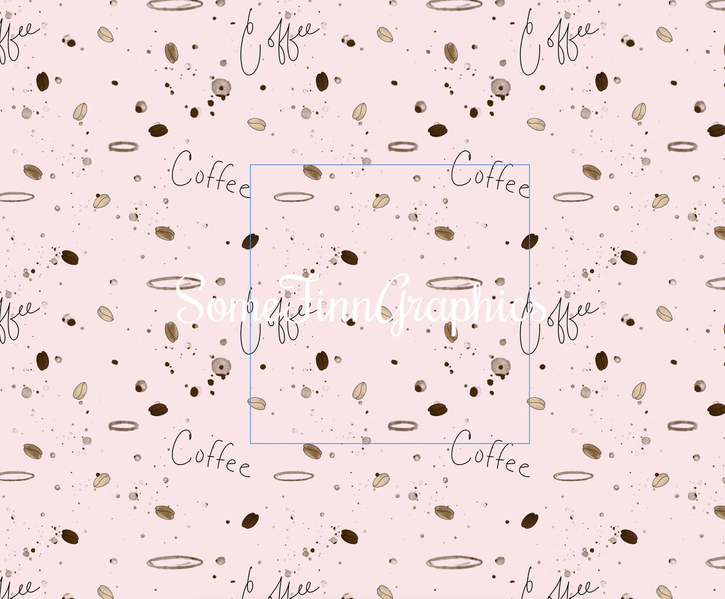 Coffee Seamless Digital Design