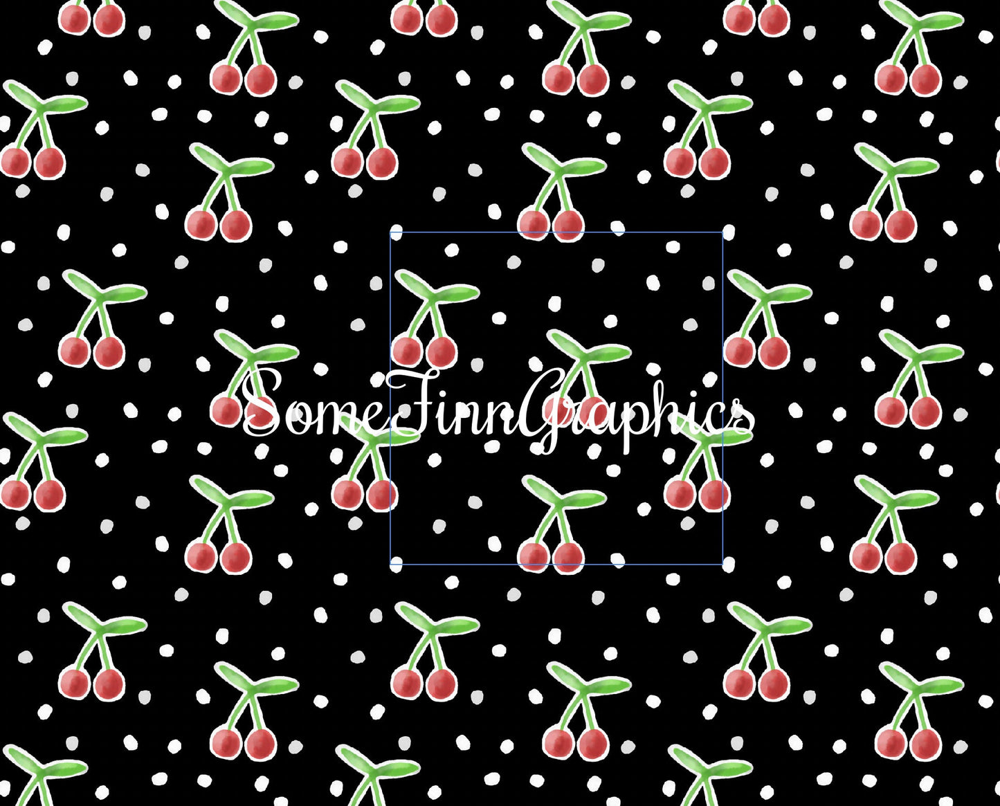 Retro Cherries Seamless Design
