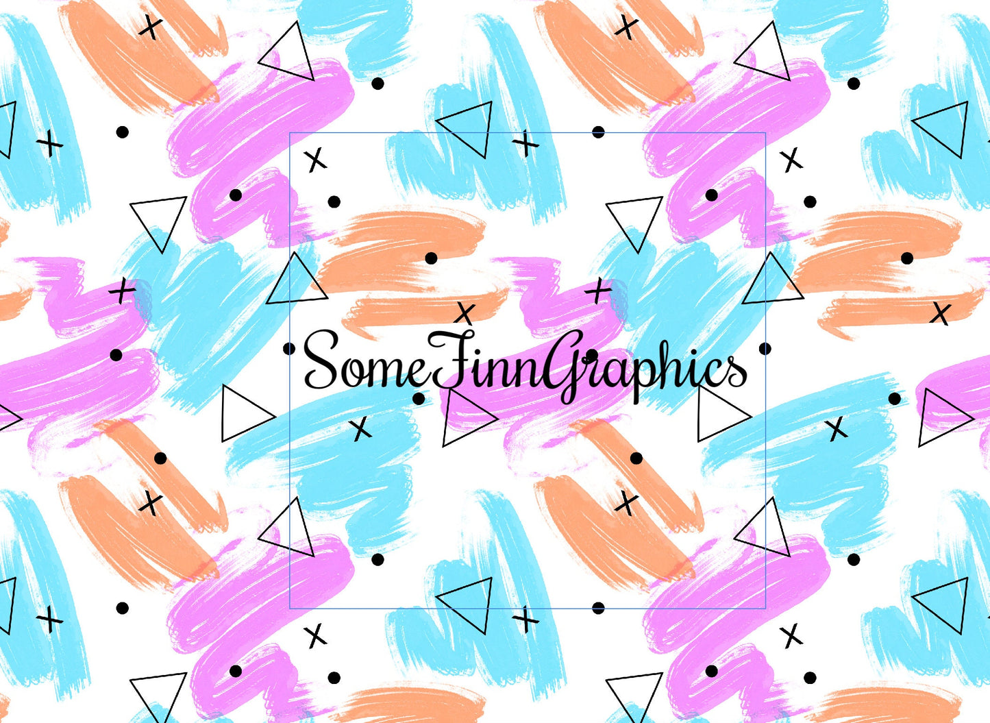 90's Summer Paint Strokes Seamless