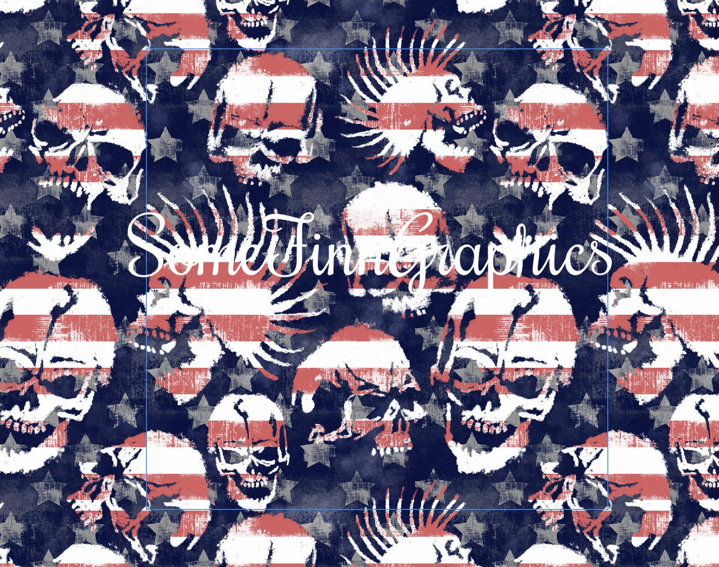 Sketchy Skulls Seamless