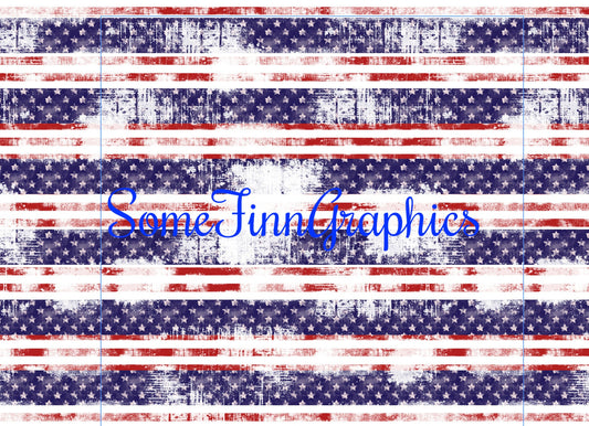 Distressed Red White Blue Stripes