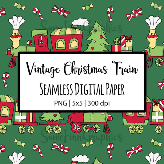Christmas Train Seamless