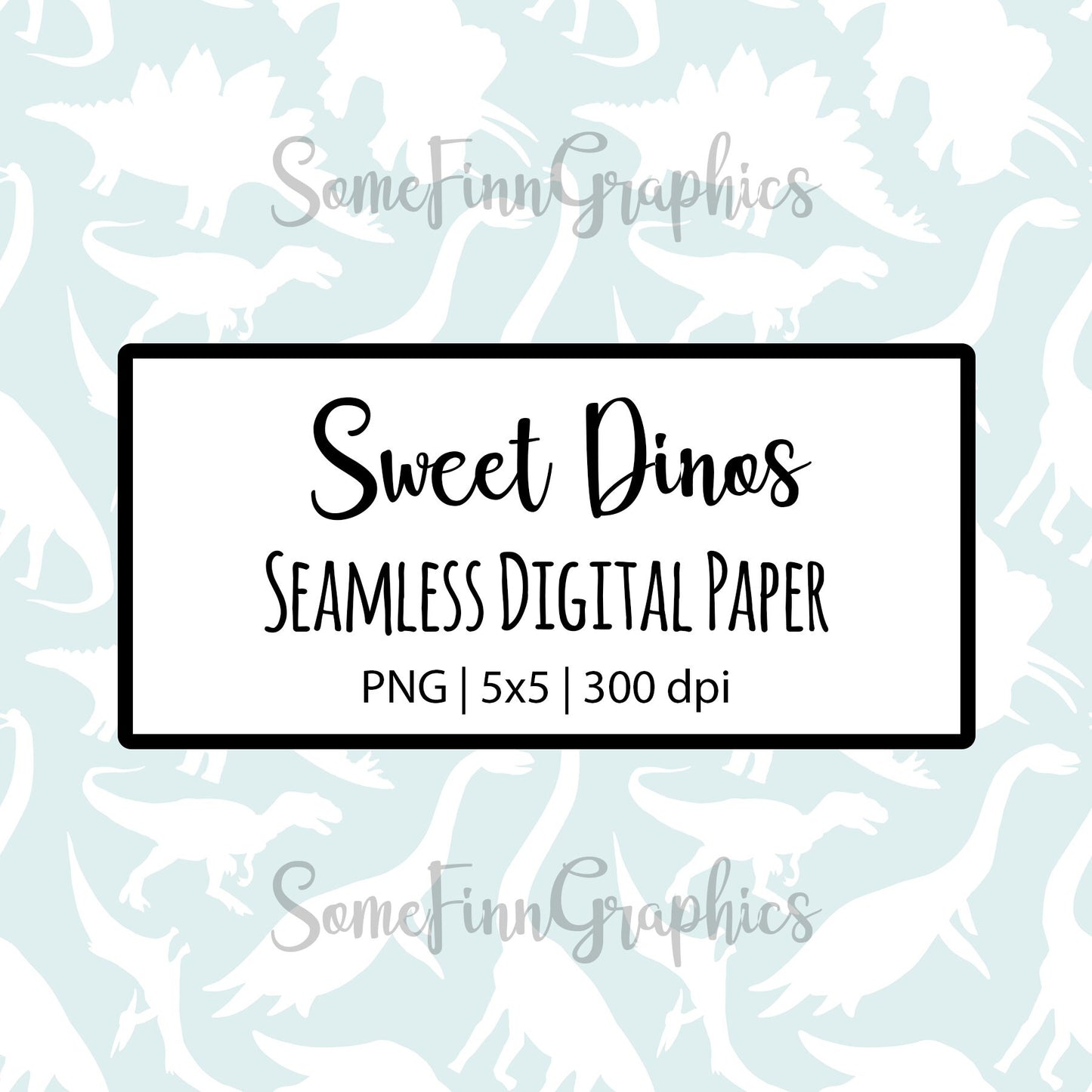 Dinosaur Light Silhouette Seamless Design