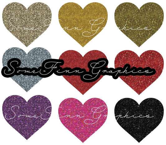 Hearts Sublimation Clip Art Bundle