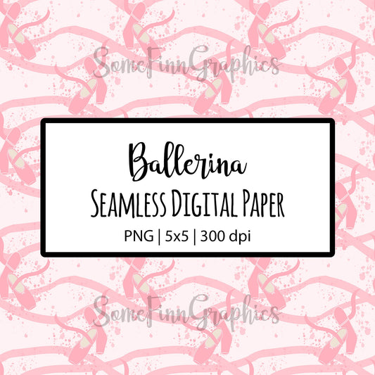 Ballet Splatter Seamless Design