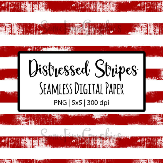Distressed Red Stripes