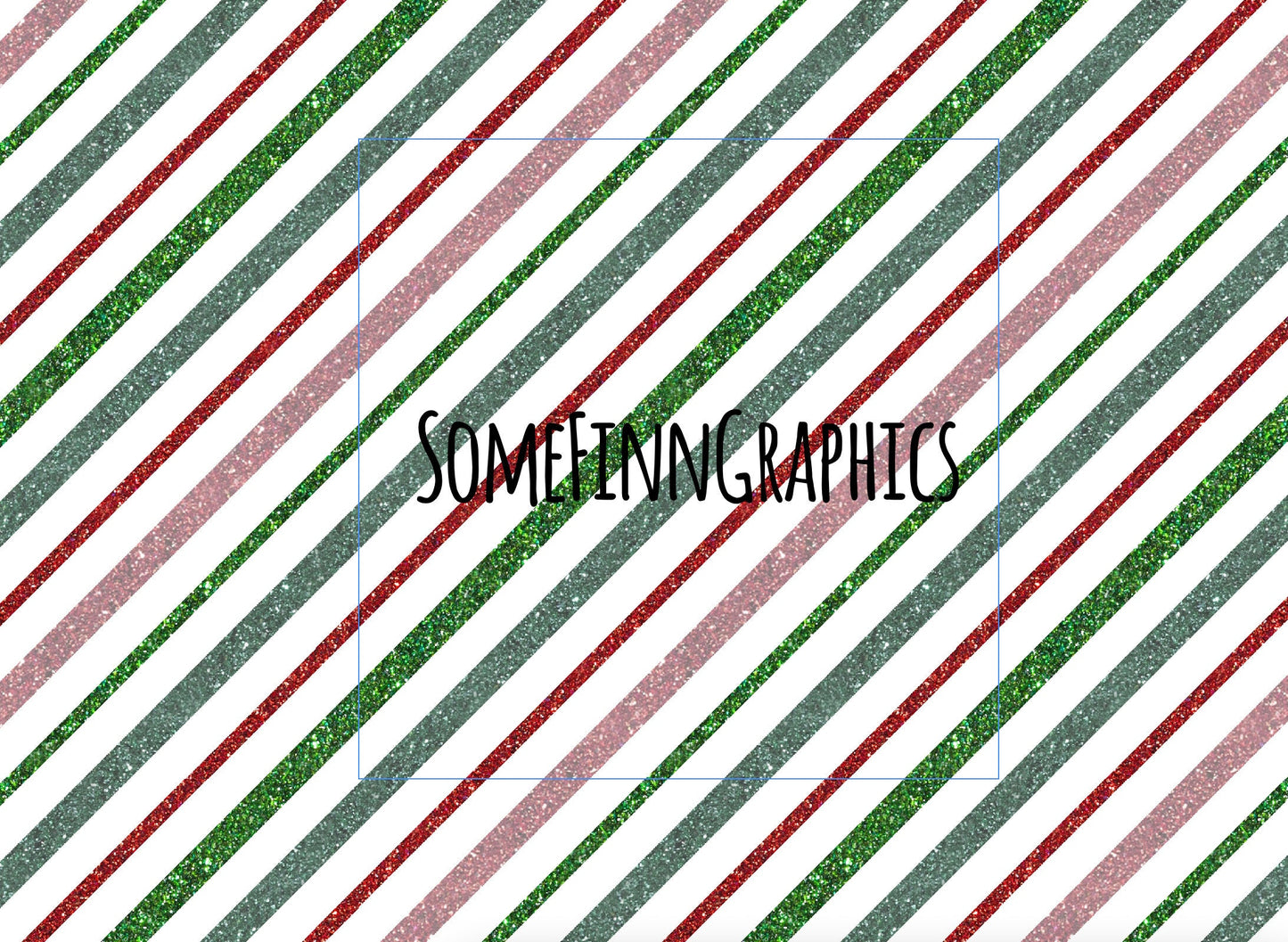 Candy Cane Glitter Stripes