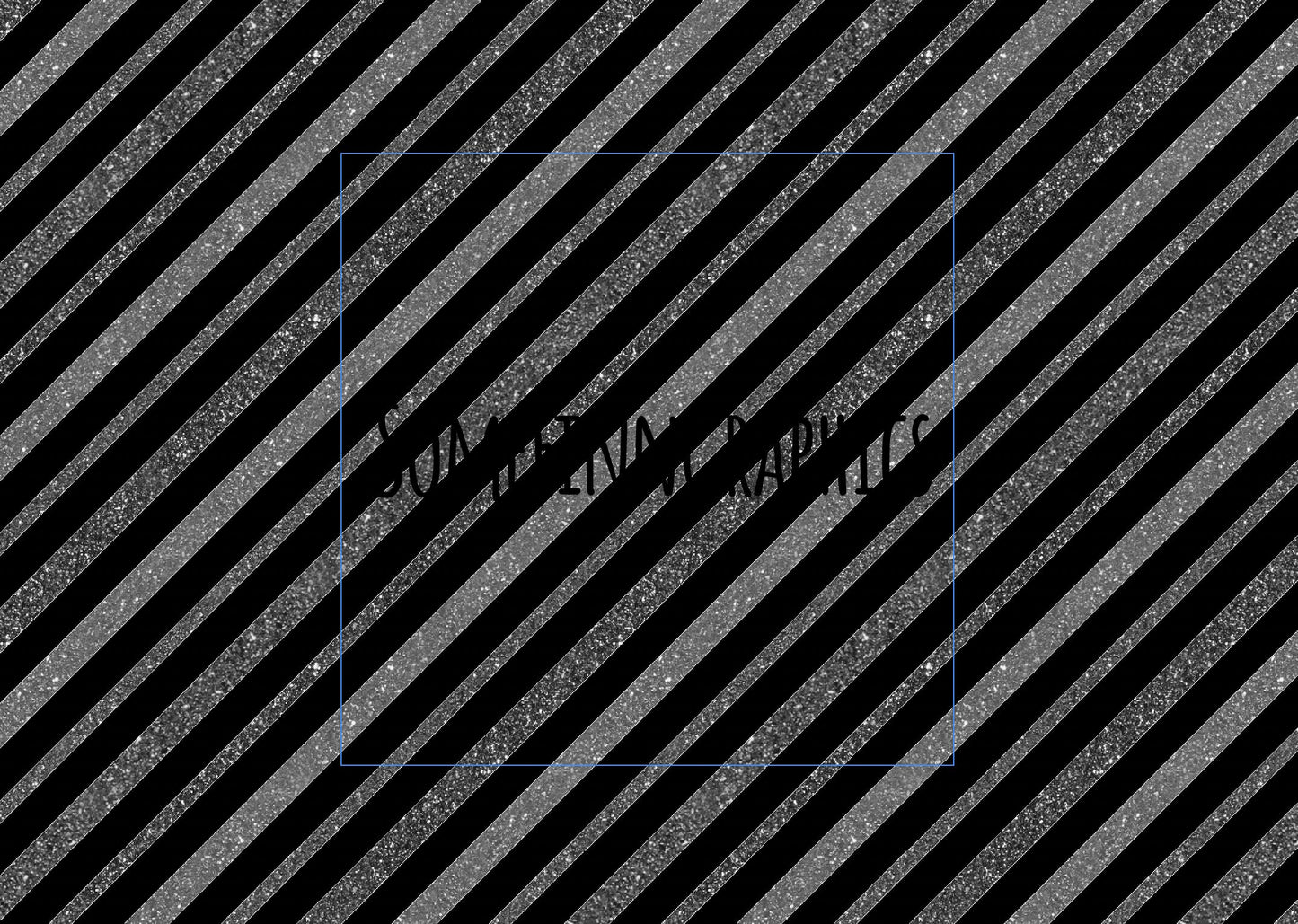 Diagonal Silver Glitter Stripes