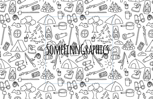Camping Doodles Seamless