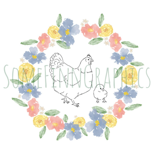 Chickens Sublimation Graphic