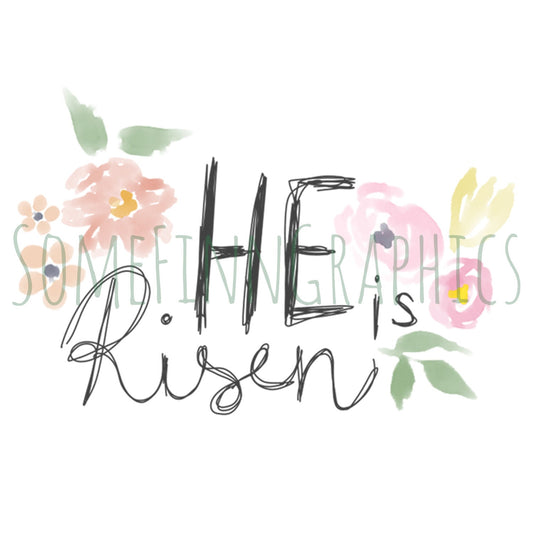 He Is Risen Sublimation Graphic
