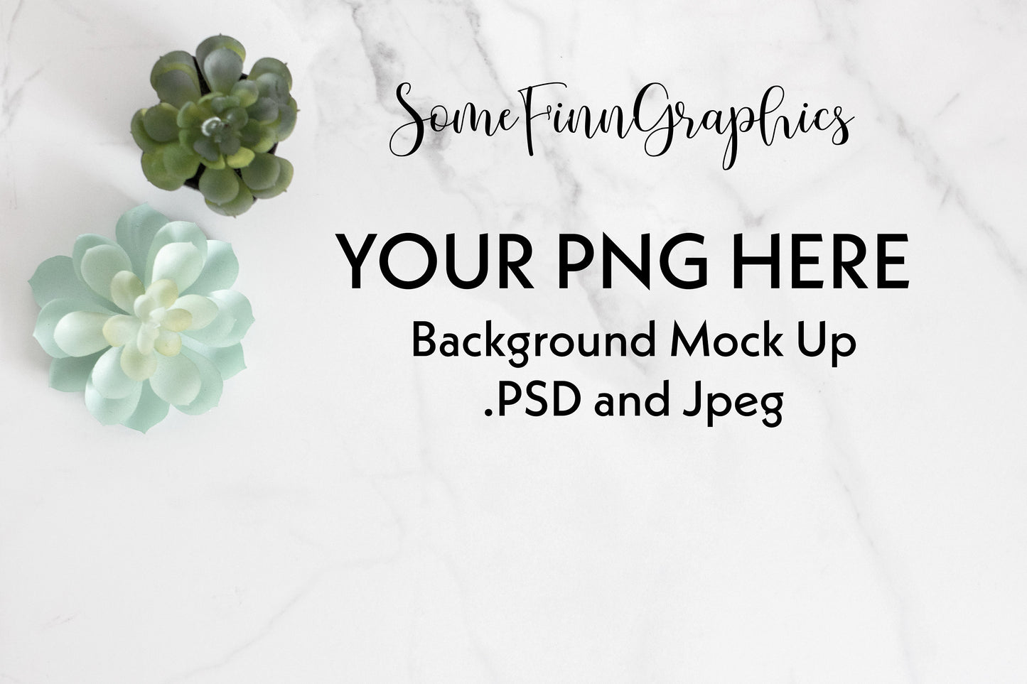 Realistic Marble Mock Up Background