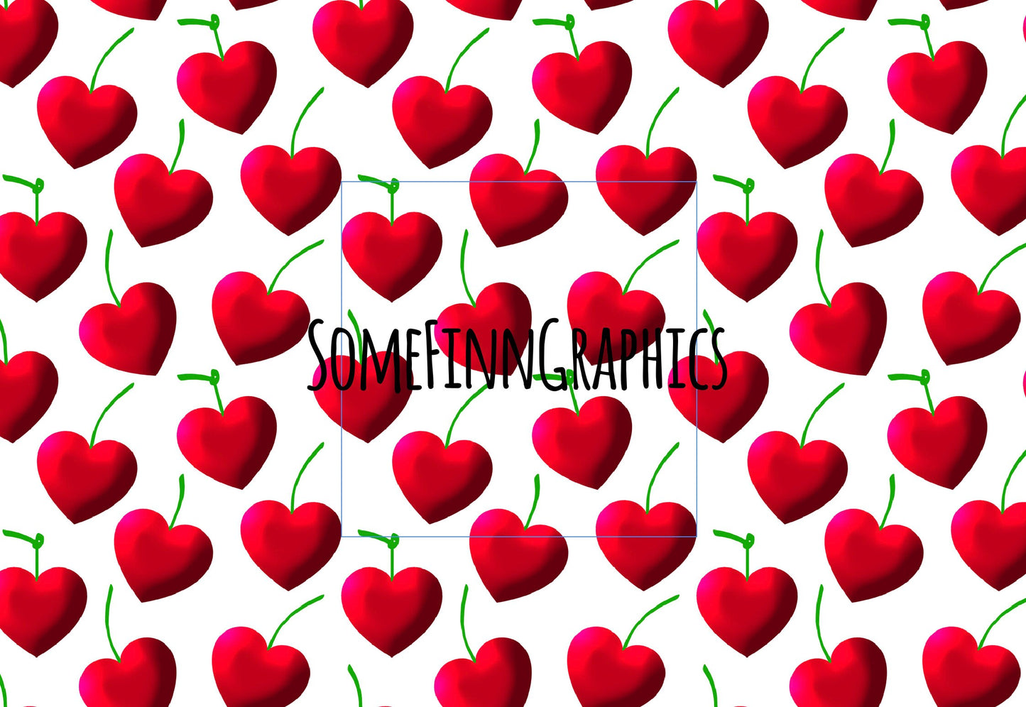 Heart Cherry Seamless Design