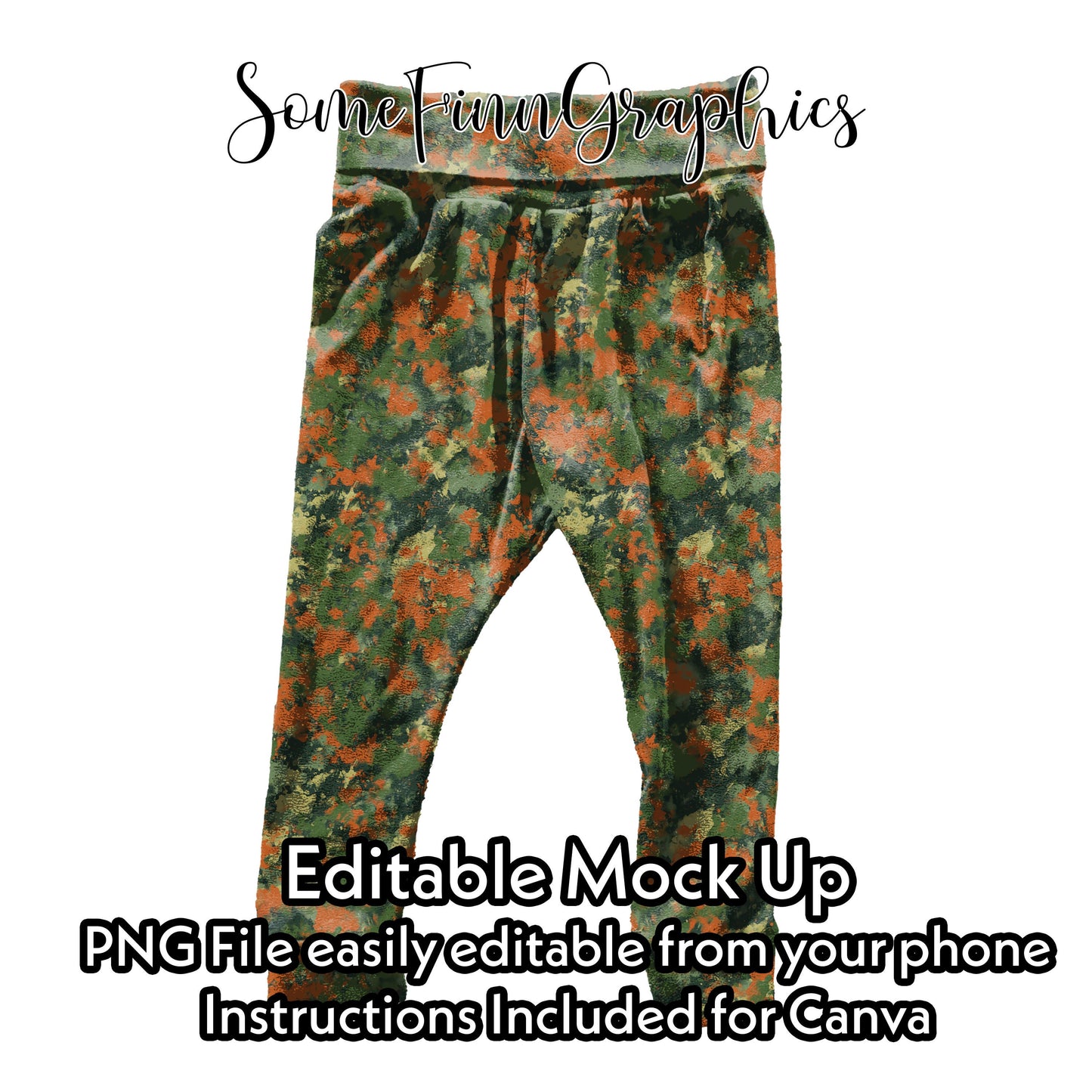 Realistic Leggings Mock Up