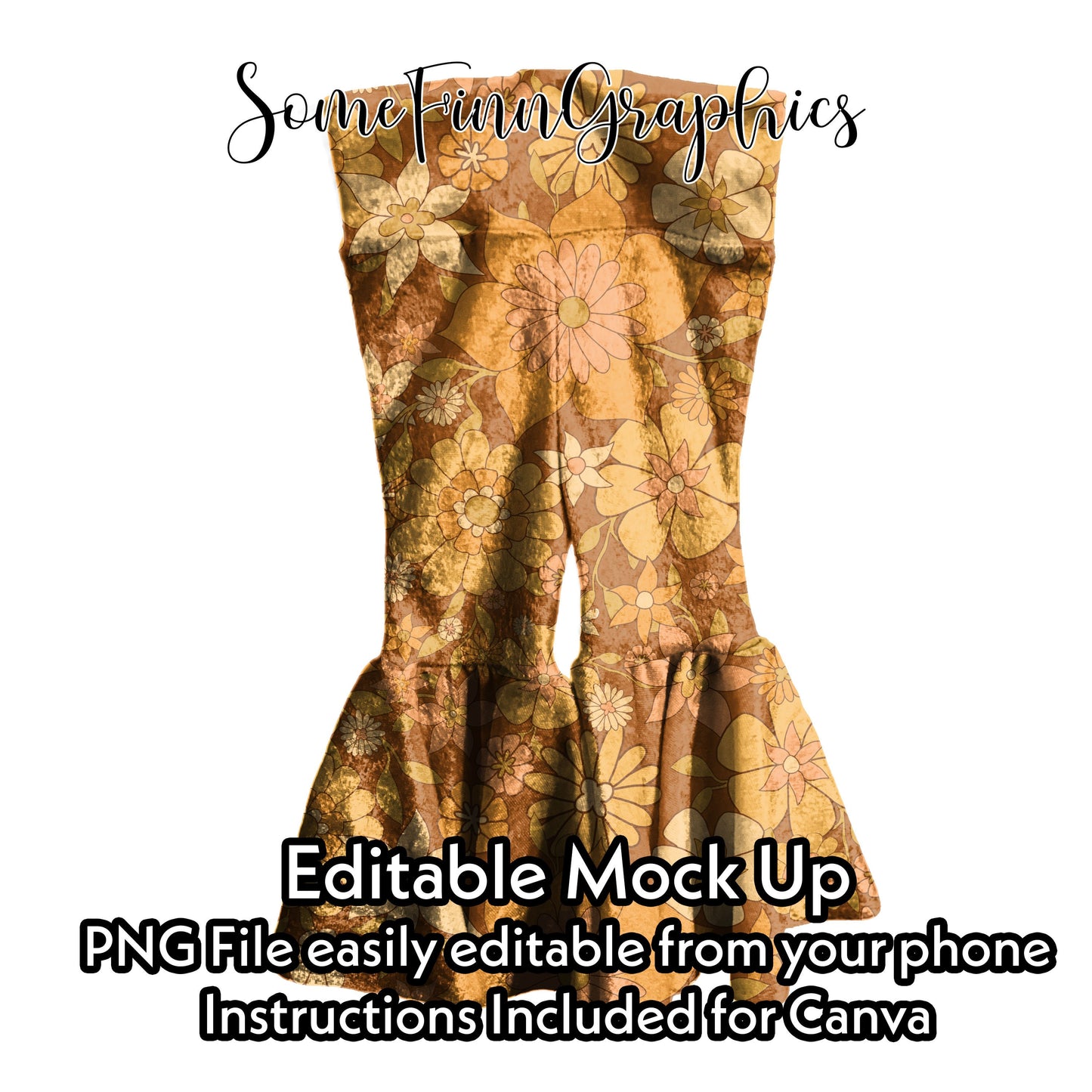 Realistic Velvet Bells Mock Up