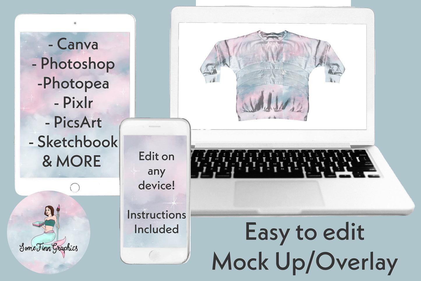 Realistic Rainbow Dolman Mock Up