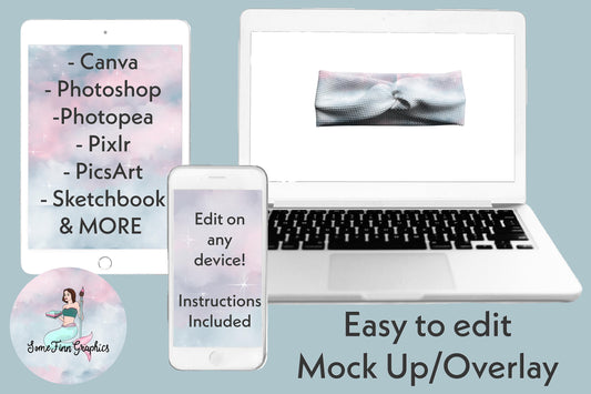 Realistic Twist Headband Mock up