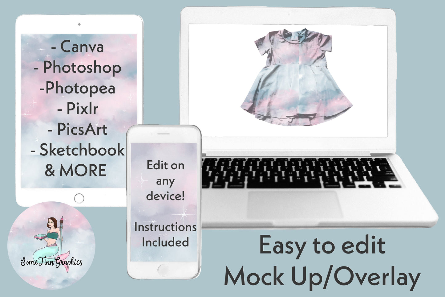 Realistic Shirt Dress Mock Up