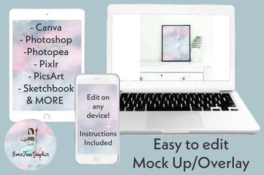 Realistic Framed Artwork Mock Up