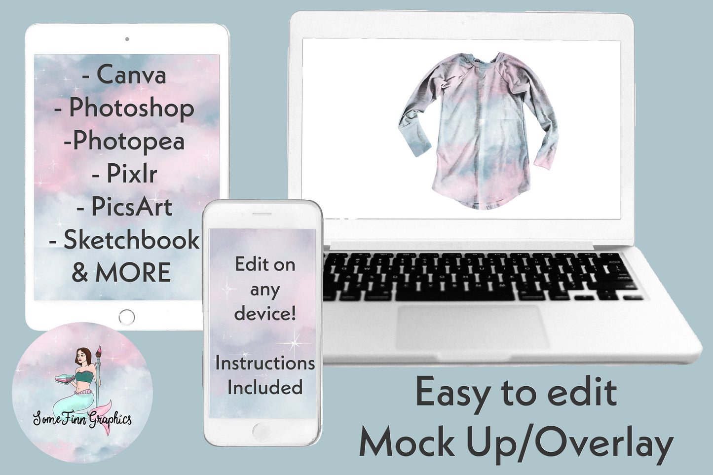 Realistic Long Sleeve Shirt Mock Up