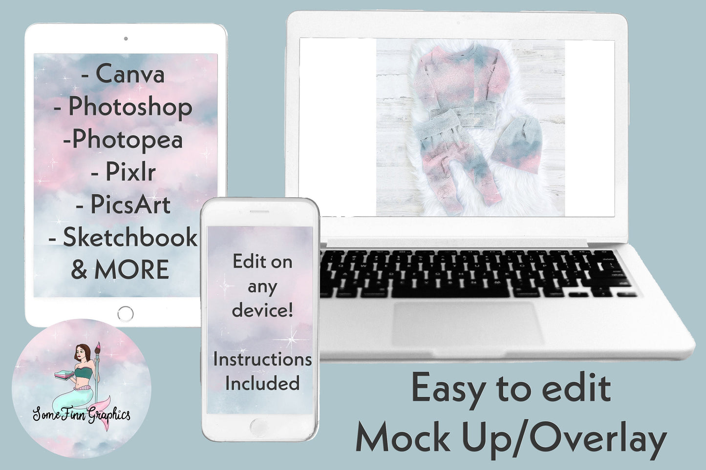 Realistic Boys Outfit Mock Up