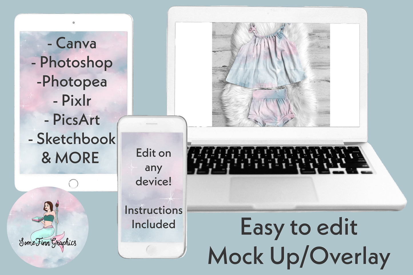 Realistic Cute Outfit Mock Up